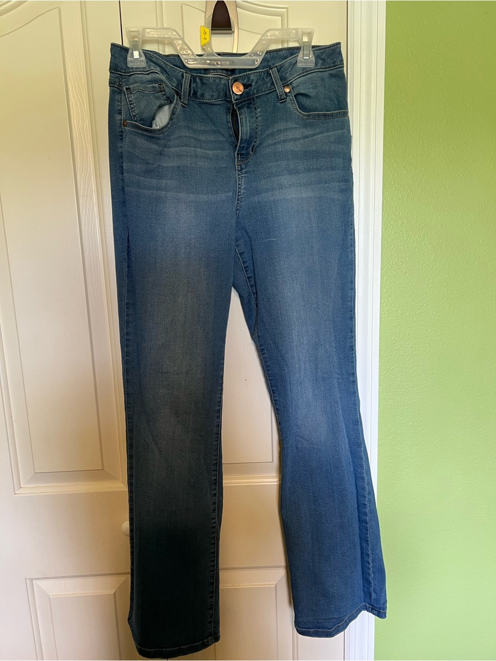3 for $13- 1822 Denim Mid-Blue Flare Jeans